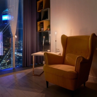 Фотография квартиры Апартаменты Sky City Moscow Уютная студия на 51 этаже с уникальным видом на все башни Москва Сити!