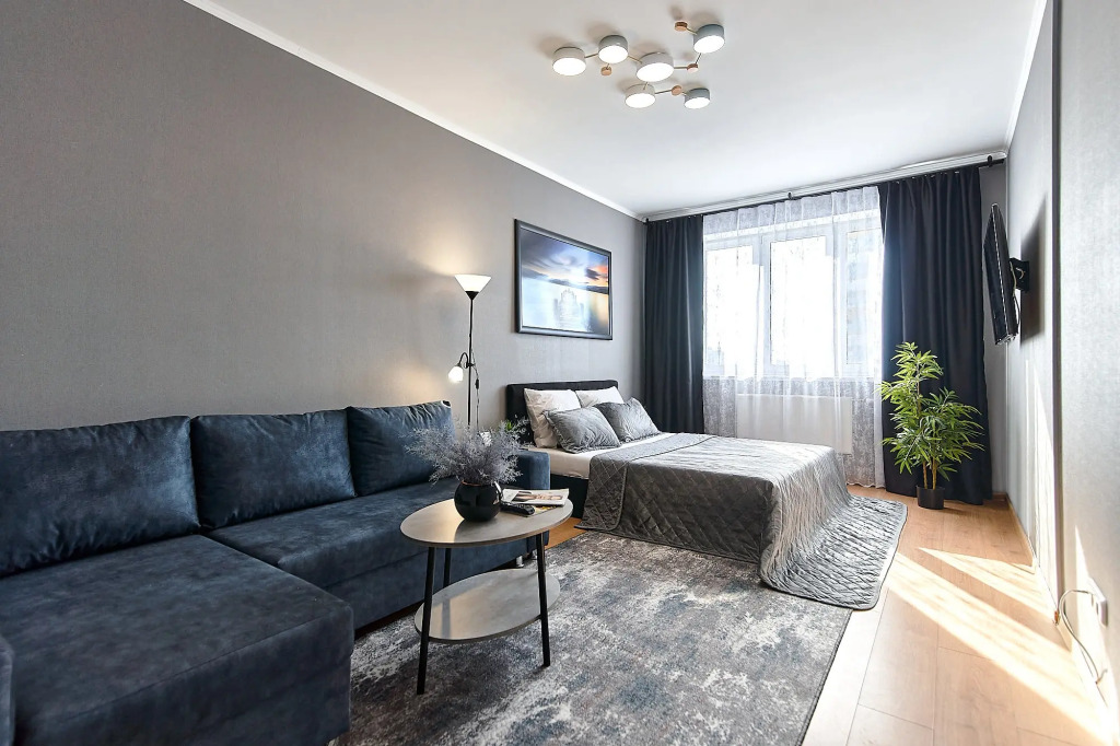 Фотография квартиры Квартира Уютная с панорамным видом у метро