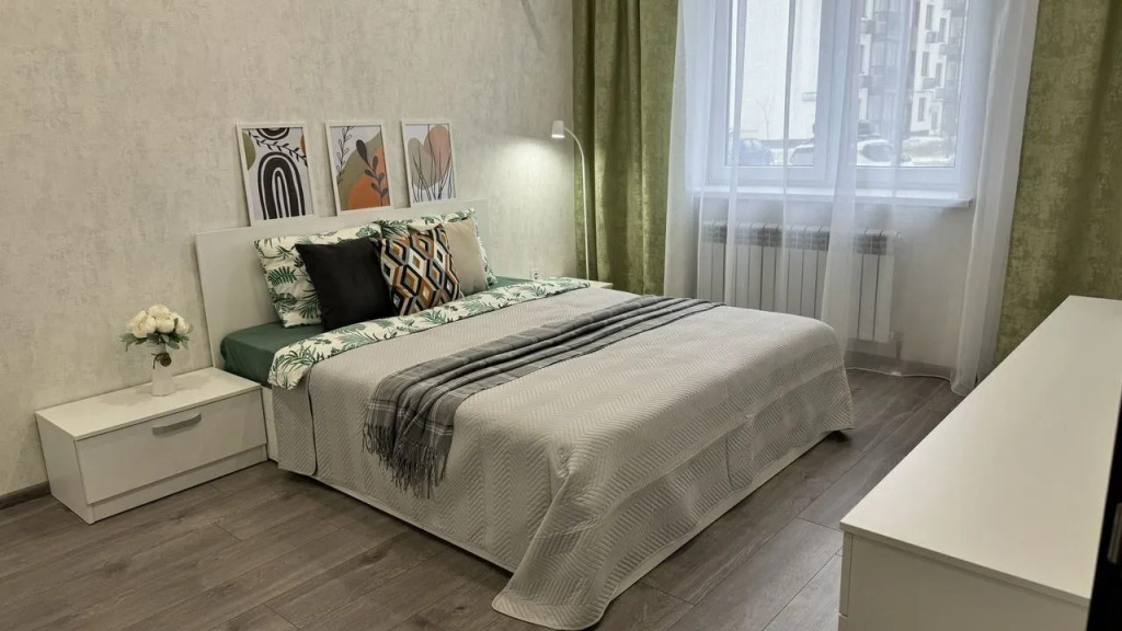 Фотография квартиры Квартира 1-кoмнaтная с еврoремoнтoм в тиxом cпaльнoм рaйoнe «oдниковaя Долина