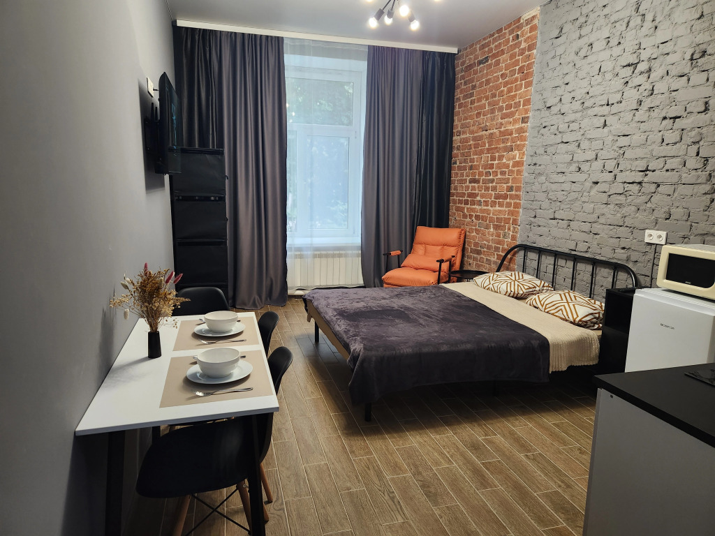 Фотография квартиры Квартира cтудия в стиле лофт в историческом здании