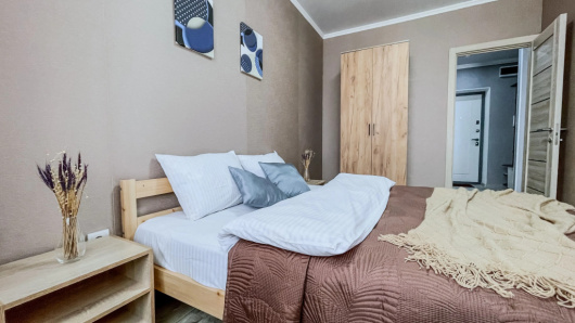 Фотографии квартиры 
            Квартира евро Green FOX с новым ремонтом в ЖК Панорама