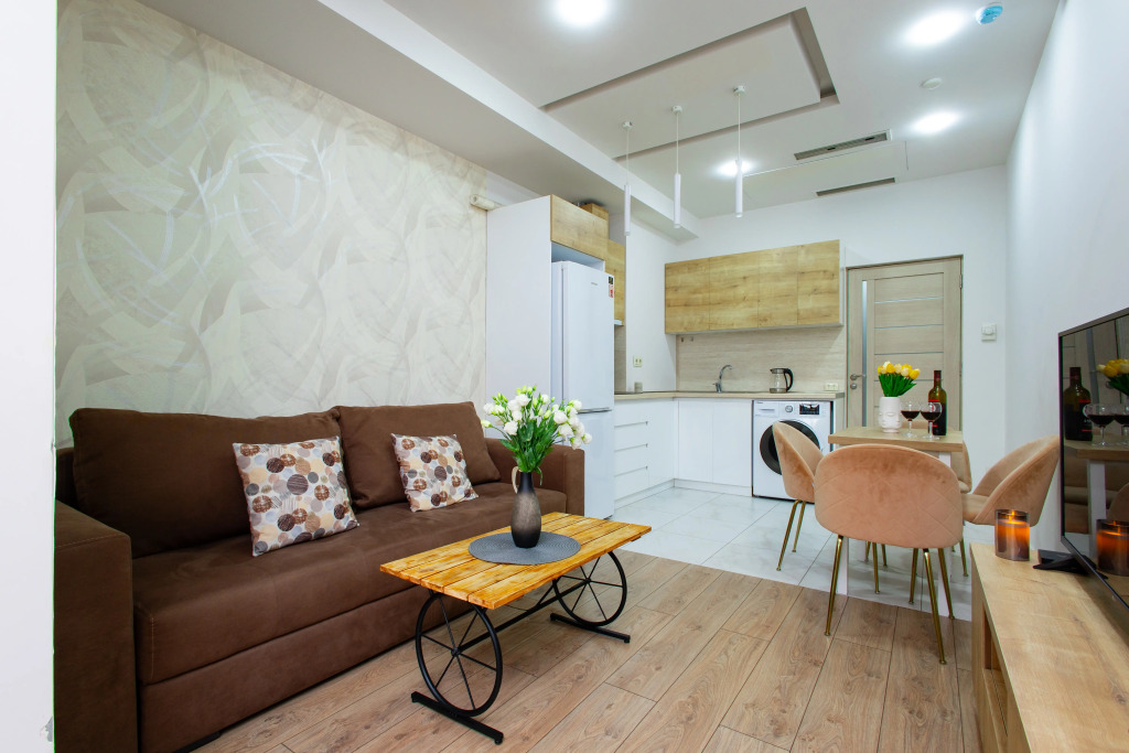 Фотография квартиры Квартира KO1622, 1-комн. в новостройке, на улице Езник Кохбаци , 44 кв.м., 3/18 этаж, высокие потолки