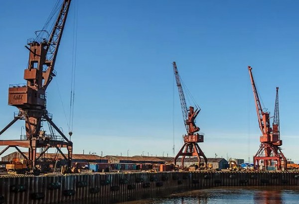 Фотография транспортного узла Морской порт Охотск