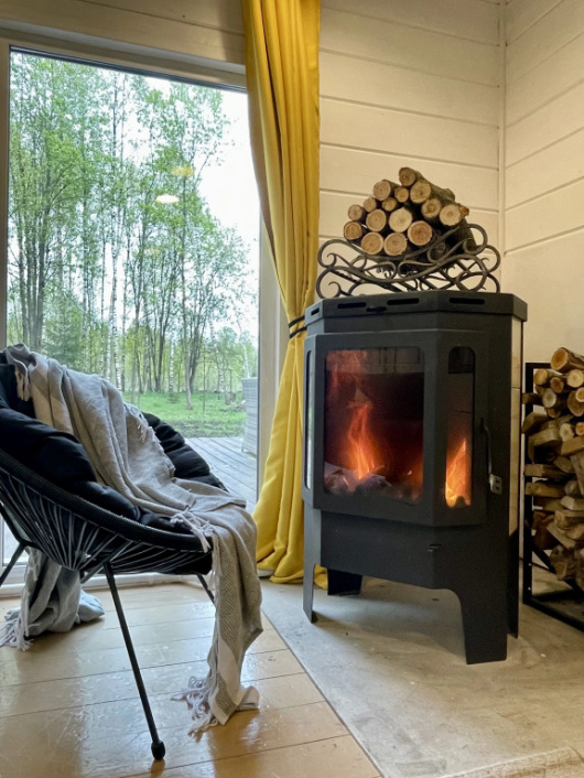 Фотографии Коттеджа 
            Частный дом Дом с сауной и камином в лесу