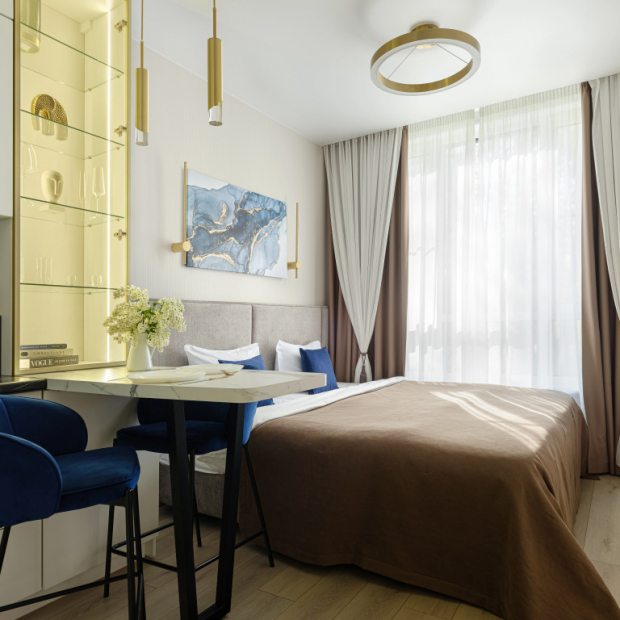 Фотографии квартиры 
            Апартаменты Дизайнерские с видом на сосны с закрытым двором