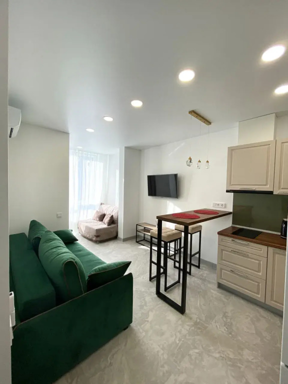 Фотография квартиры Апартаменты с кроватью 180 см, ванной и панорамными окнами, с 15 по 17 этаж