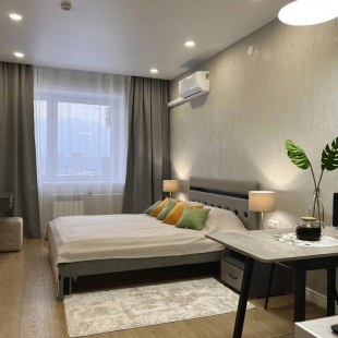 Фотография квартиры Апартаменты  Студия Комфорт с двуспальной кроватью и видом на Енисей