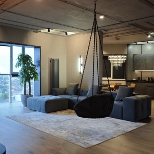 Фотография квартиры Квартира Пентхаус на 17 Этаже с Панорамным Видом на Город