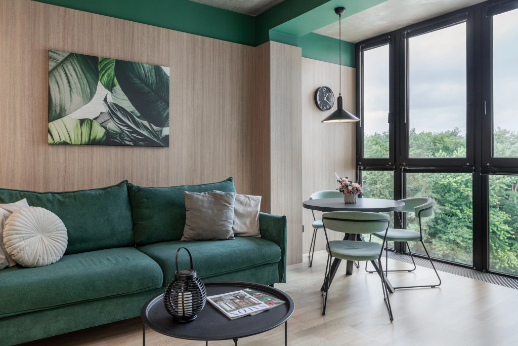 Фотография квартиры Апартаменты Дизайнерские с видом на парк