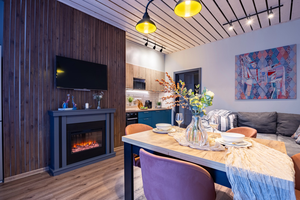 Фотография квартиры Апартаменты с камином Лукоморье в Охта Парке