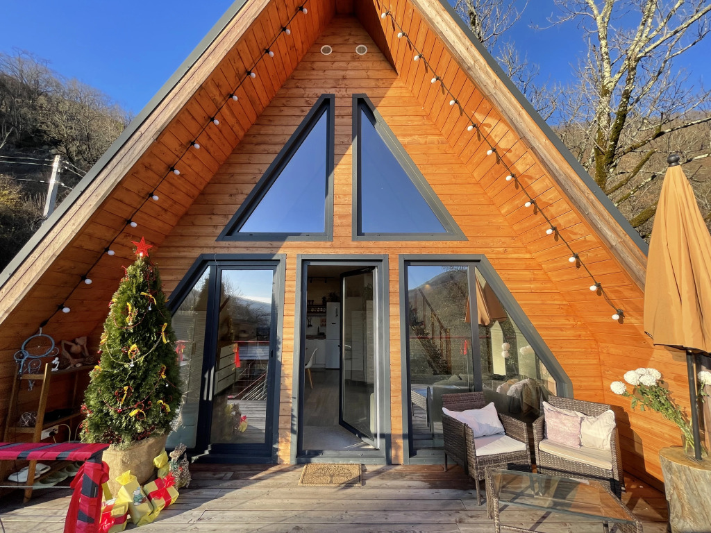 Фотография Коттеджа Частный дом А-фрeйм для вaшeго Идeального Отдыxа