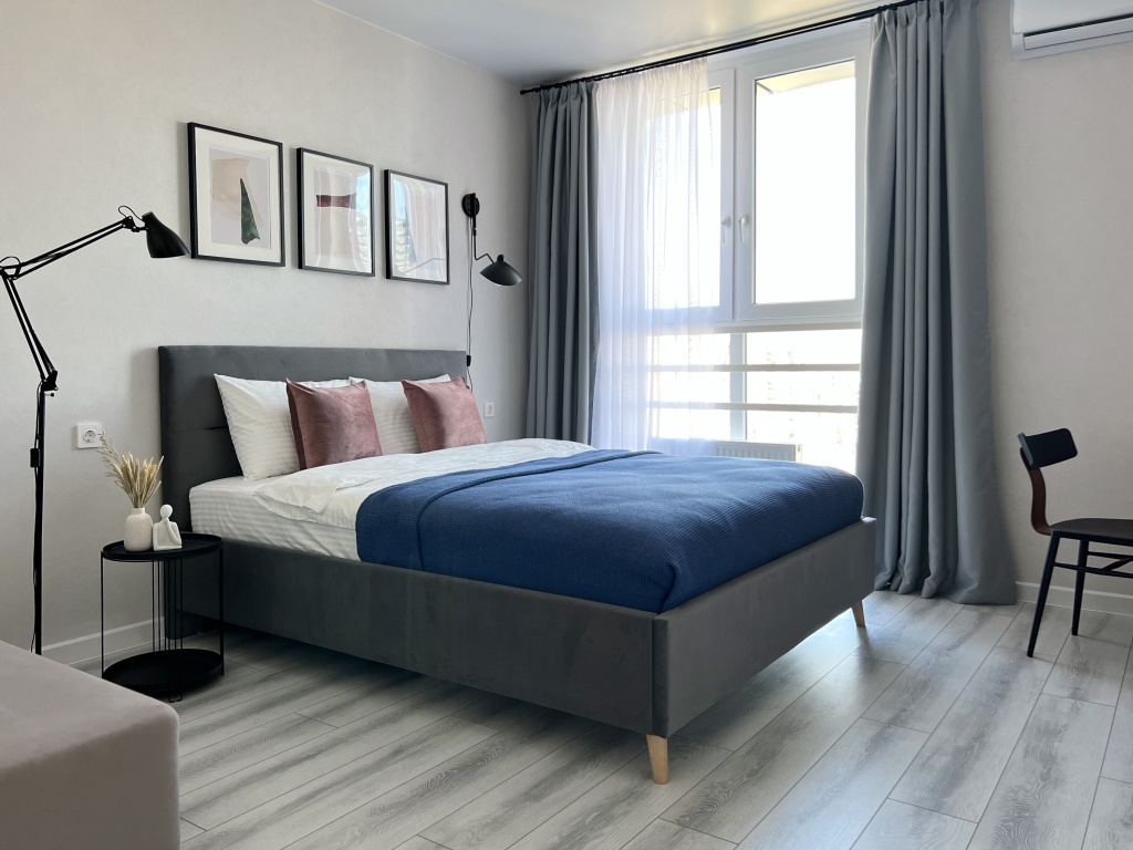 Фотография квартиры Апартаменты Fox Homes Светлая 1к квартира с видом на город