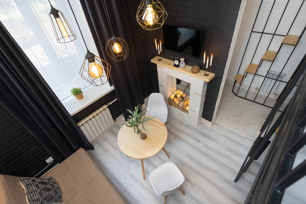 Фотография квартиры Квартира с Сауной, Камином и Кондиционером Лофт Центр Кремль Казань