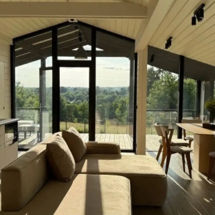 Фотография Коттеджа Частный Дом с шикарным видом на закаты с панорамной сауной и купелью