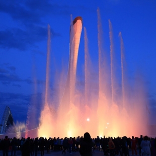 Фотография Поющие фонтаны в Олимпийском парке