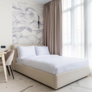 Фотография квартиры Апартаменты Red Apartments Арт Лайт Сити Микеланджело