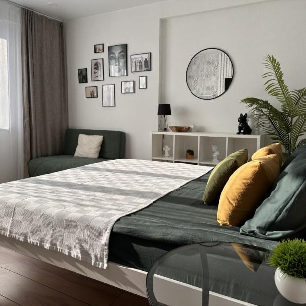 Фотографии квартиры 
            1-к. квартира на Заречном шоссе с шикарным видом на город, 35 м², 11 этаж