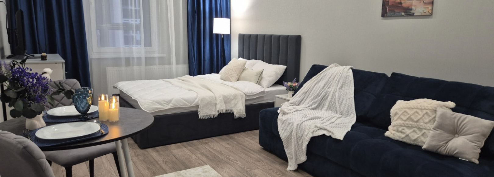 Фотография квартиры Квартира Уютная студия 30 кв.м рядом с ТЦ Красная площадь