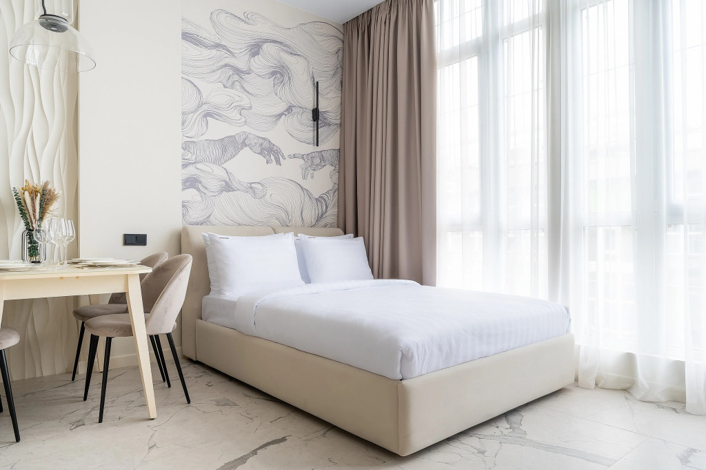 Фотография квартиры Апартаменты Red Apartments Арт Лайт Сити Микеланджело