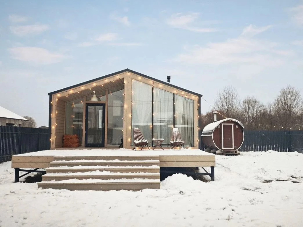 Фотография Коттеджа Частный дом Русский с печью и камином