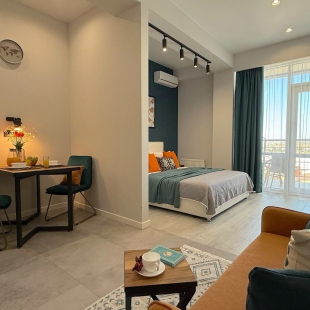 Фотография квартиры Апартаменты Акваделюкс у моря, с бассейном, СПА, пляжем N1007