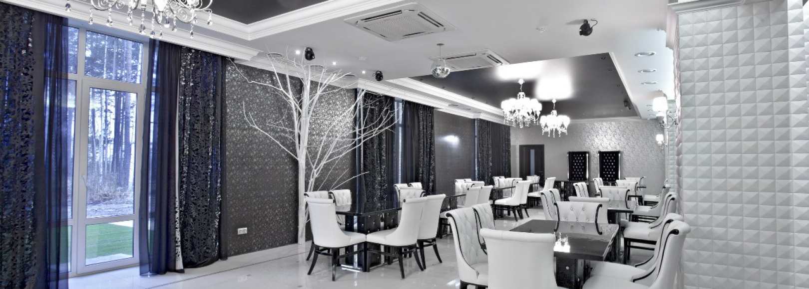 Фотография банкетного зала Чёрно-белый зал