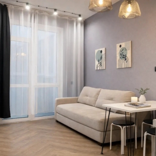 Фотография квартиры Апартаменты ЖК ＳＡＬＵＴ 101 | Вид на мост Влюбленных