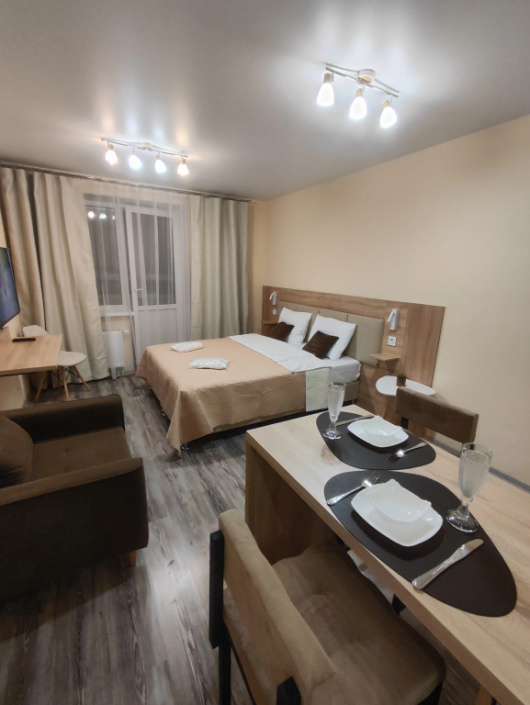 Фотографии квартиры 
            Квартира Уютная студия в новом ЖК Макаринская роща