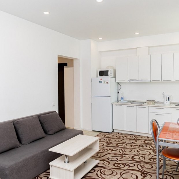 Фотографии квартиры 
            Апартаменты Современная студия на Мира 300 12 этаж