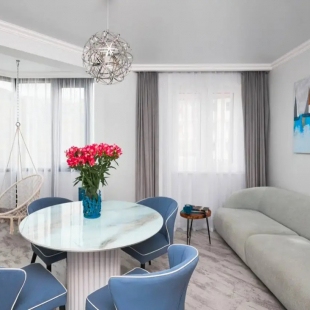 Фотография квартиры Апартаменты Морская Симфония с двумя отдельными спальнями и видом на море