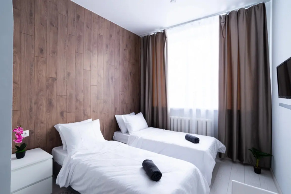 Фотография квартиры Апартаменты с Односпальными Кроватями Уютные в Подольске