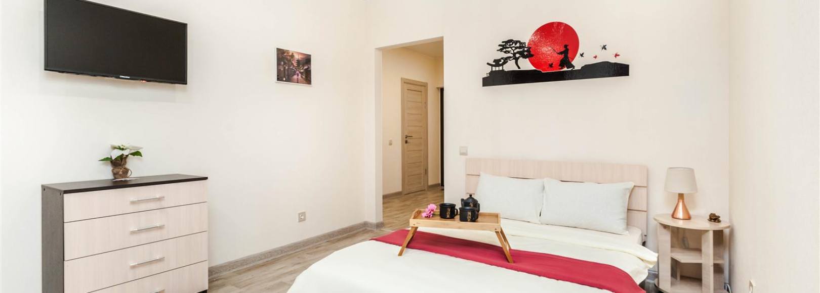 Фотография квартиры Однокомнатная квартира для размещения до четырех человек в новом жилом комплексе Кристалл