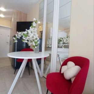 Фотография квартиры Квартира Дизайнерская Студия Для 3 Гостей у Моря Солнечный Акцент