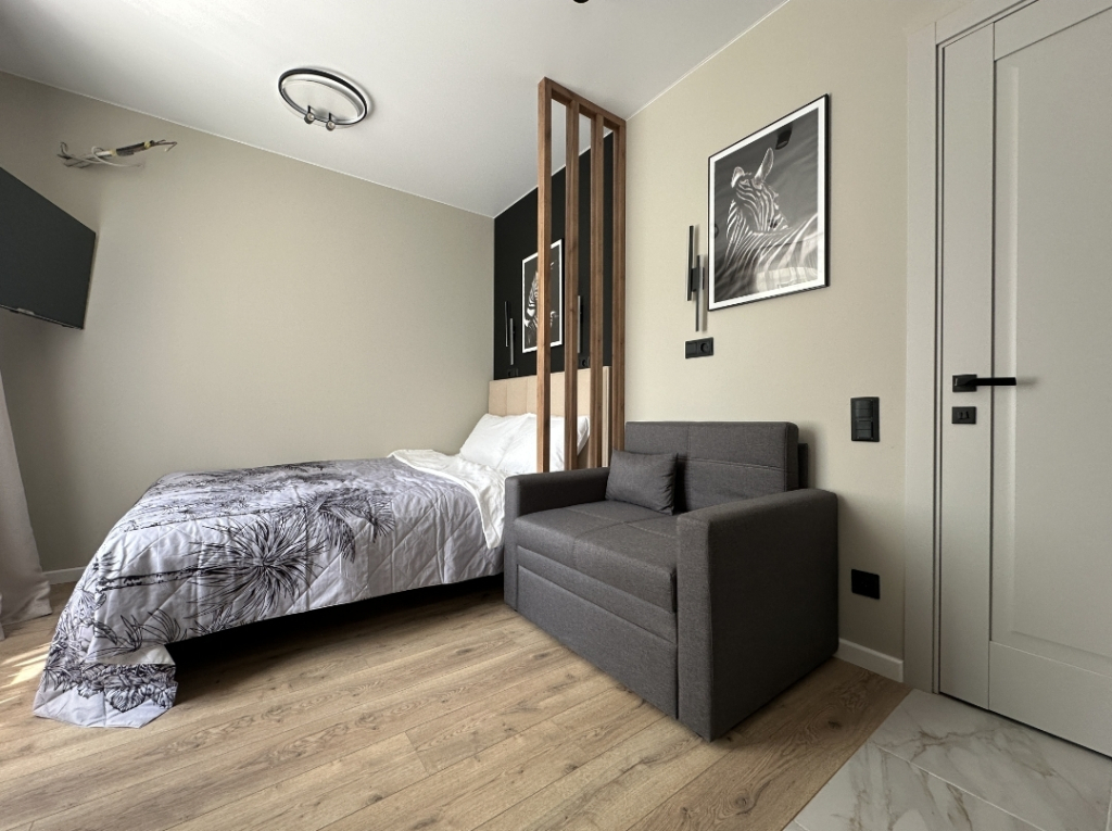 Фотография квартиры Апартаменты Атмосфера Черно белая