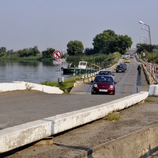Фотография Понтонный мост Казачья переправа