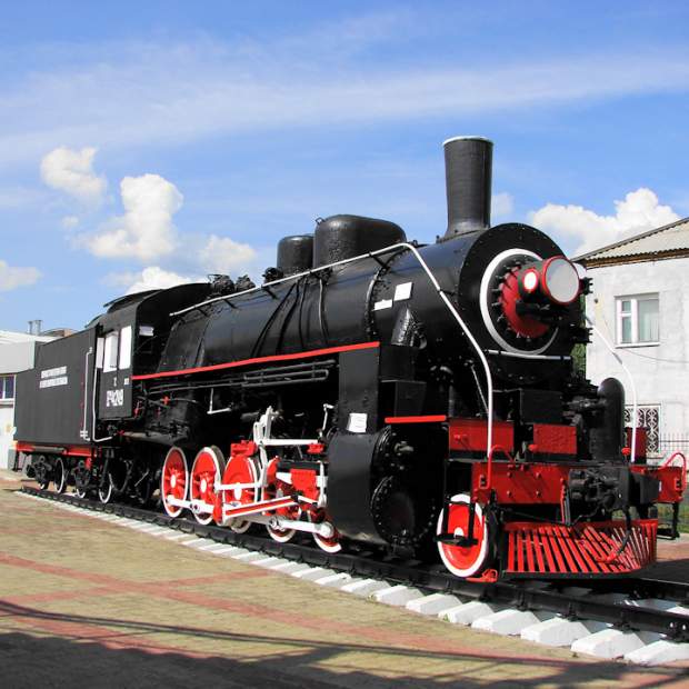 Фотография памятника Паровоз-памятник Ем-4249 строителям БАМа