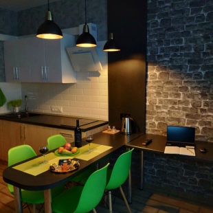 Фотография квартиры Квартира Просторные стильные апартаменты в центре с супер видом