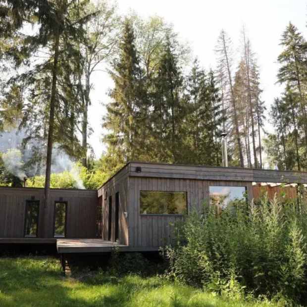 Фотографии Коттеджа 
            Шале в хвойном лесу