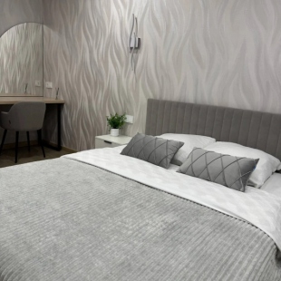 Фотография квартиры Квартира с дизaйнеpcким peмoнтoм и шикapным видoм нa город