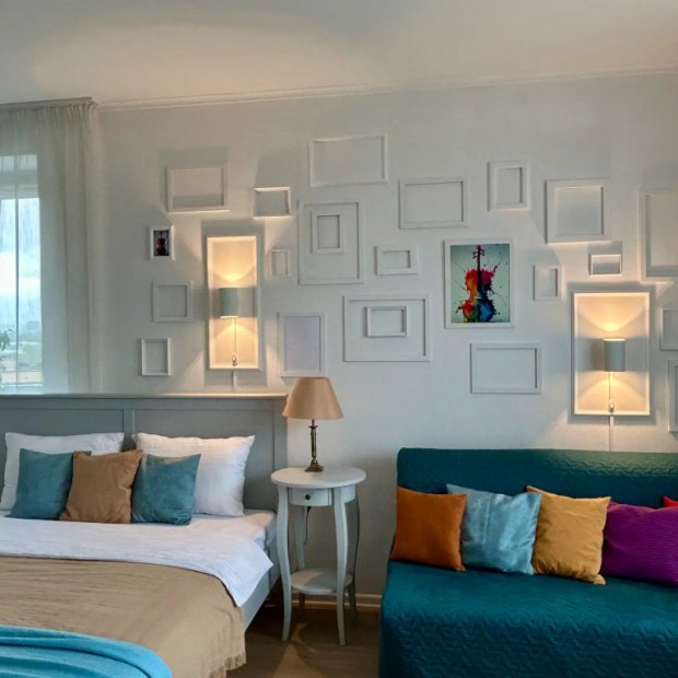 Фотографии квартиры 
            Апартаменты Акварели дизайнерские с видом на Останкино