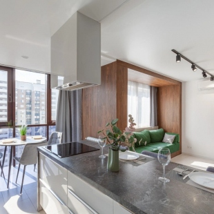 Фотография квартиры Апартаменты RentPlaza бизнес класса на высоком этаже