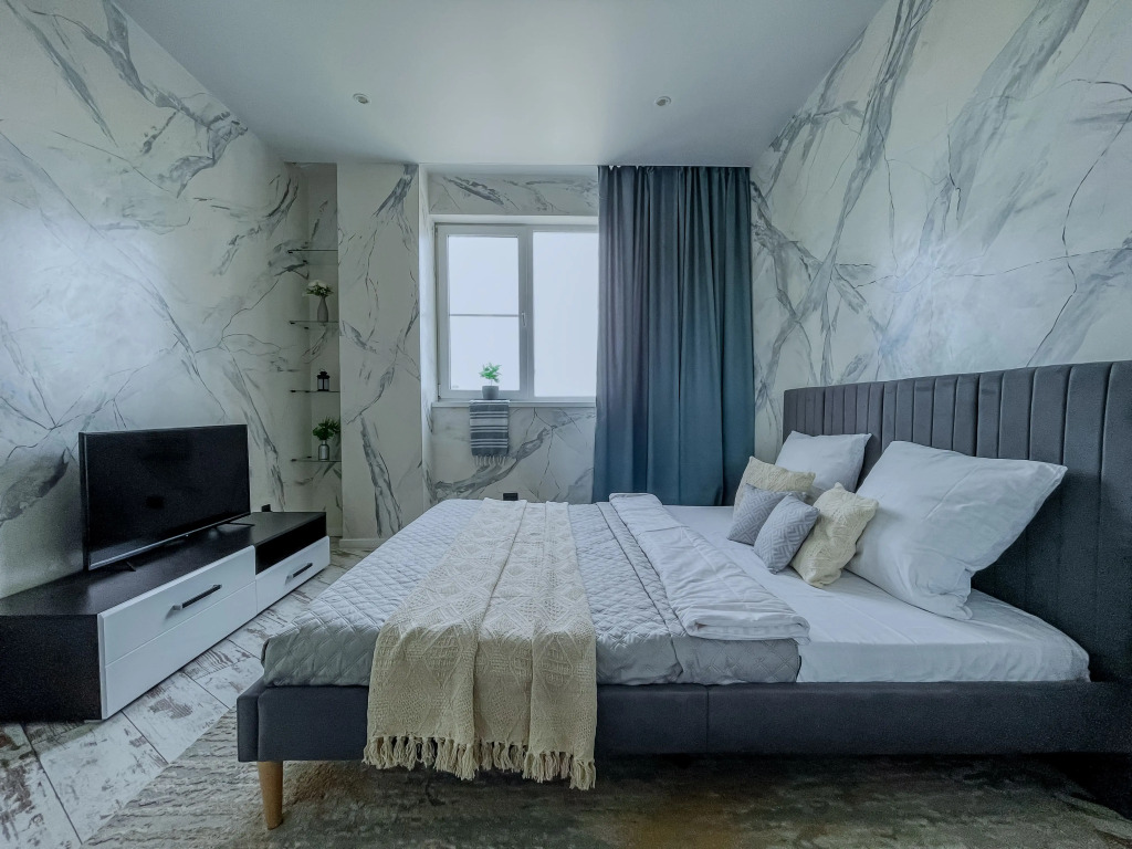 Фотография квартиры Квартира Green FOX с видом на город и реку Кутум