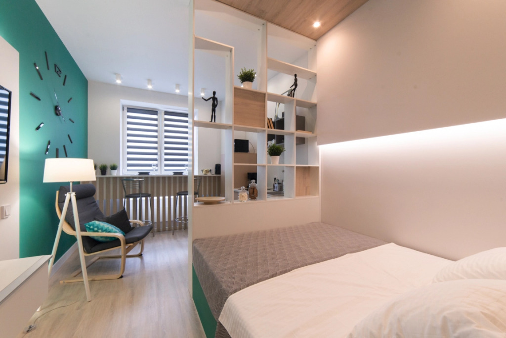 Фотография квартиры Апартаменты с видом на город и ванной