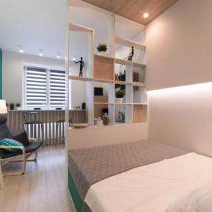 Фотография квартиры Апартаменты с видом на город и ванной