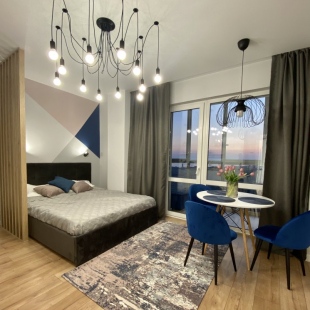 Фотография квартиры Апартаменты Синяя Студия с Панорамным Окном