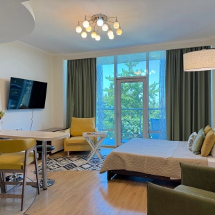 Фотография квартиры Апартаменты Аквамарин у моря с бассейном, СПА, пляжем N202