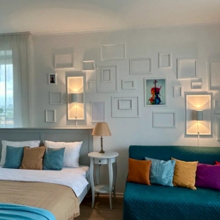 Фотография квартиры Апартаменты Акварели дизайнерские с видом на Останкино