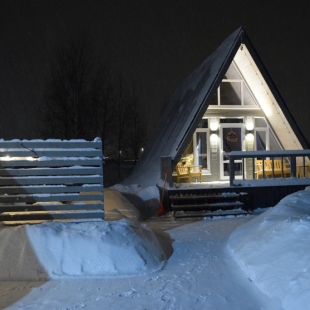 Фотография Коттеджа Частный дом А-Фрейм в Деревне Дуброво