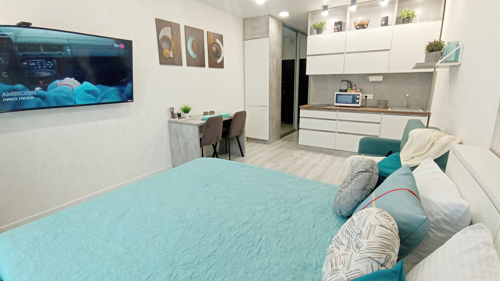 Фотография квартиры Квартира Студия на Большевистской с видом на город