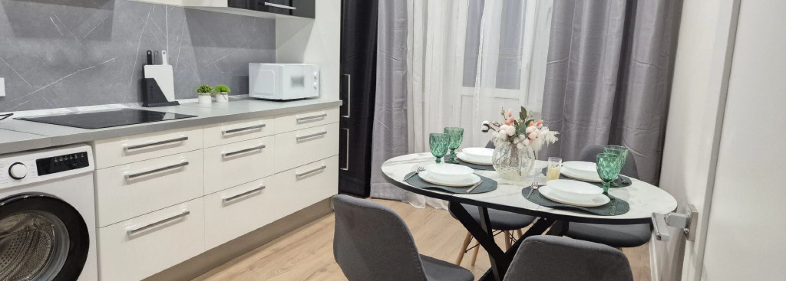 Фотография квартиры Квартира Уютная 1-к квартира 43 кв.м. ЖК Небо